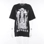 Gothic Skull Polyester T-Shirt Dress