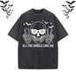 Gothic Skull Vintage Washed T-shirt