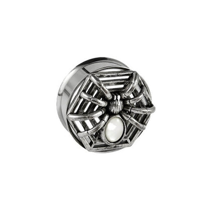 Gothic Spider Design Stainless Steel Ear Gauges