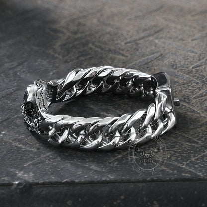 Gothic Stainless Steel Skull Bracelet