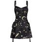 Gothic Strap Backless A-line Mini Dress
