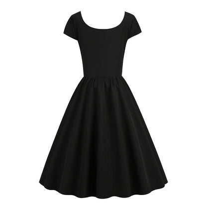Gothic Two Tone Patchwork Skull Dress