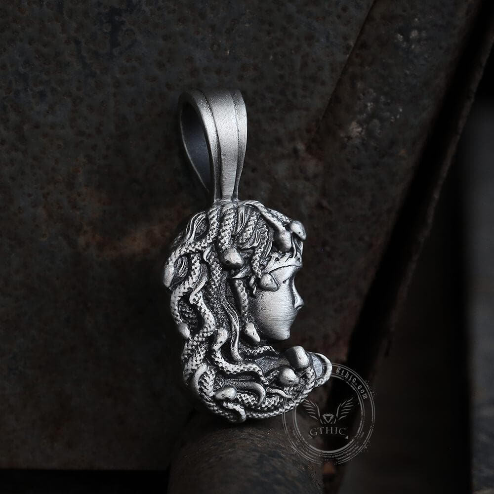 Greek Mythology Medusa Pure Tin Necklace