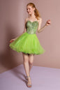 Sweetheart Tulle Short Dress with Jewel Embellished Bodice