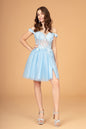 Illusion Sweetheart Mesh Babydoll Short Dress w/ Sheer Bodice