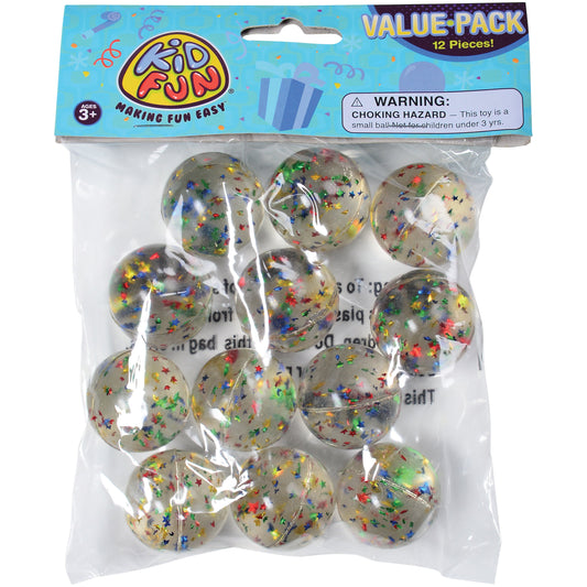 Glitter Balls W/Stars/35Mm