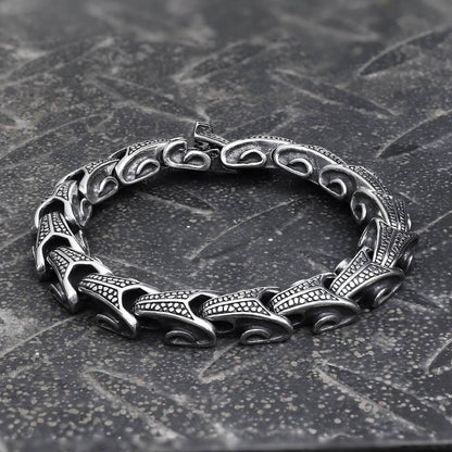 Vintage Dragon Bones Stainless Steel Animal Bracelet