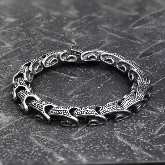 Vintage Dragon Bones Stainless Steel Animal Bracelet