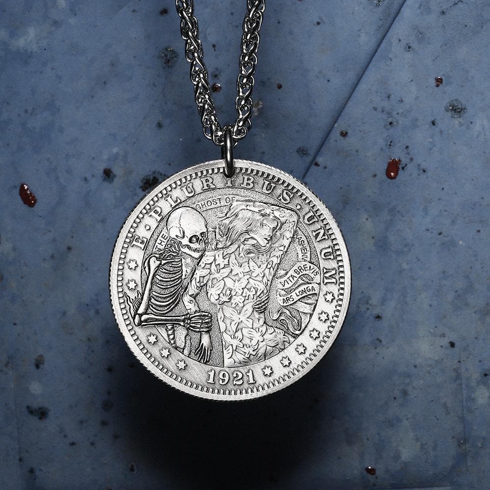 Kashenf Ghost Beauty Papilio Hobo Nickel Pendant