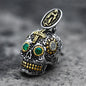 Vintage Cross Sugar Skull Pendant