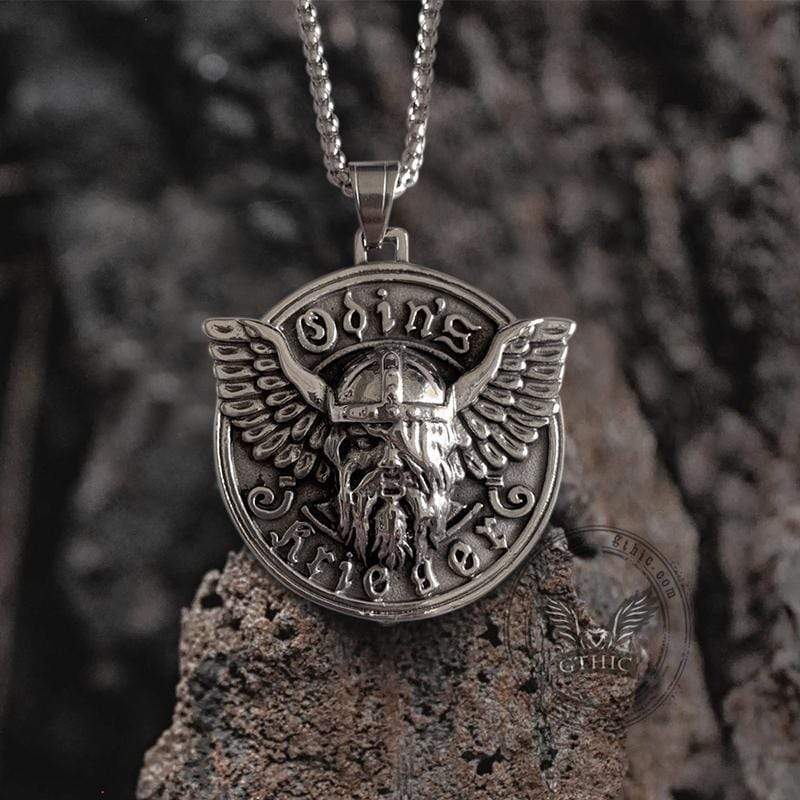 Warrior Odin Stainless Steel Viking Pendant