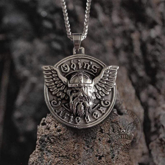 Warrior Odin Stainless Steel Viking Pendant
