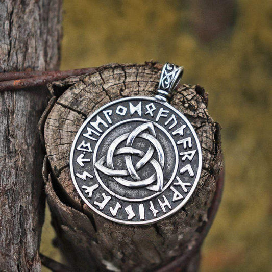Triquetra Rune 316L Stainless Steel Viking Pendant