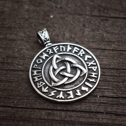 Triquetra Rune 316L Stainless Steel Viking Pendant