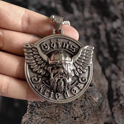 Warrior Odin Stainless Steel Viking Pendant