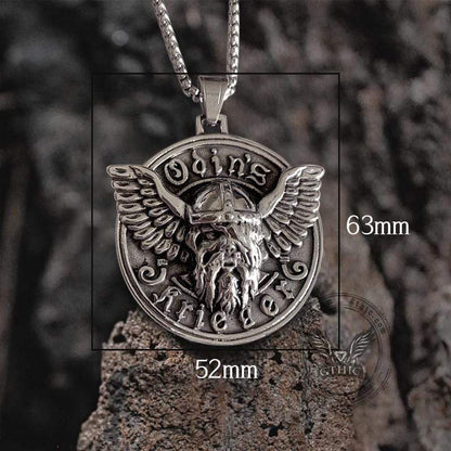 Warrior Odin Stainless Steel Viking Pendant