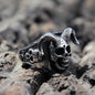 Azazel Satanic Stainless Steel Skull Ring