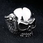 Gun Stainless Steel Skull Ring