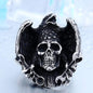 Raven Wrench Stainless Steel Skull Ring