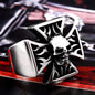 Scream Iron Skeleton Stainless Steel Cross Skull Ring
