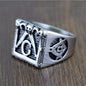 Classic Retro Stainless Steel Masonic Ring