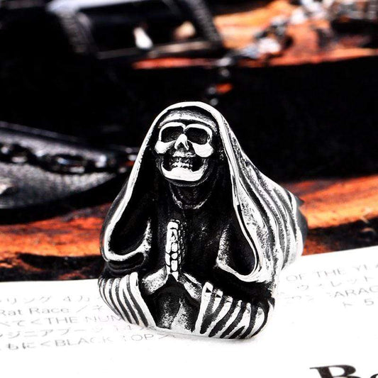 Skeleton 316L Stainless Steel Skull Ring
