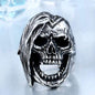 Exaggerated 316L Stainless Steel Skull Ring