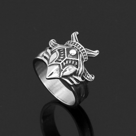 Odin Raven Amulet Stainless Steel Viking Ring