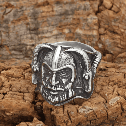 Sheep Head Odin Stainless Steel Viking Ring