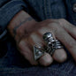 Anchor Octopus Skull Ring