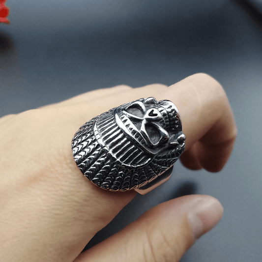 Chief Stainless Steel Skull Ring