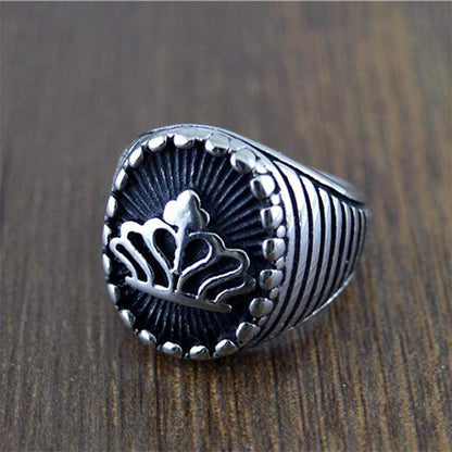 Crown Stainless Steel Ring