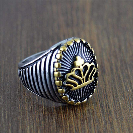 Crown Stainless Steel Ring