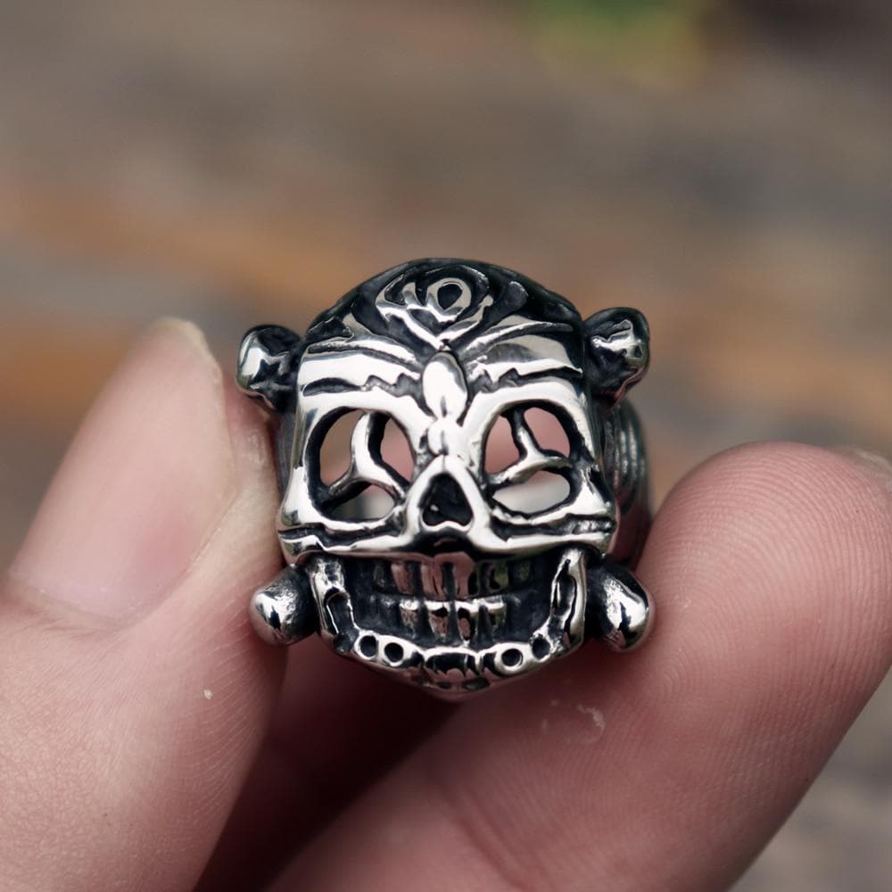 Ethnic Retro Style Skull Ring