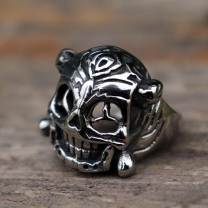 Ethnic Retro Style Skull Ring