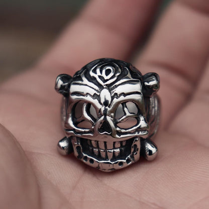Ethnic Retro Style Skull Ring