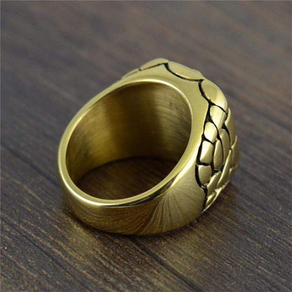 Golden Stainless Steel Masonic Ring