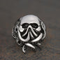 Octopus Seaman Stainless Steel Skull Ring