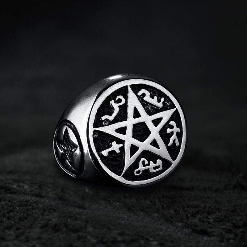 Pentagram Stainless Steel Ring
