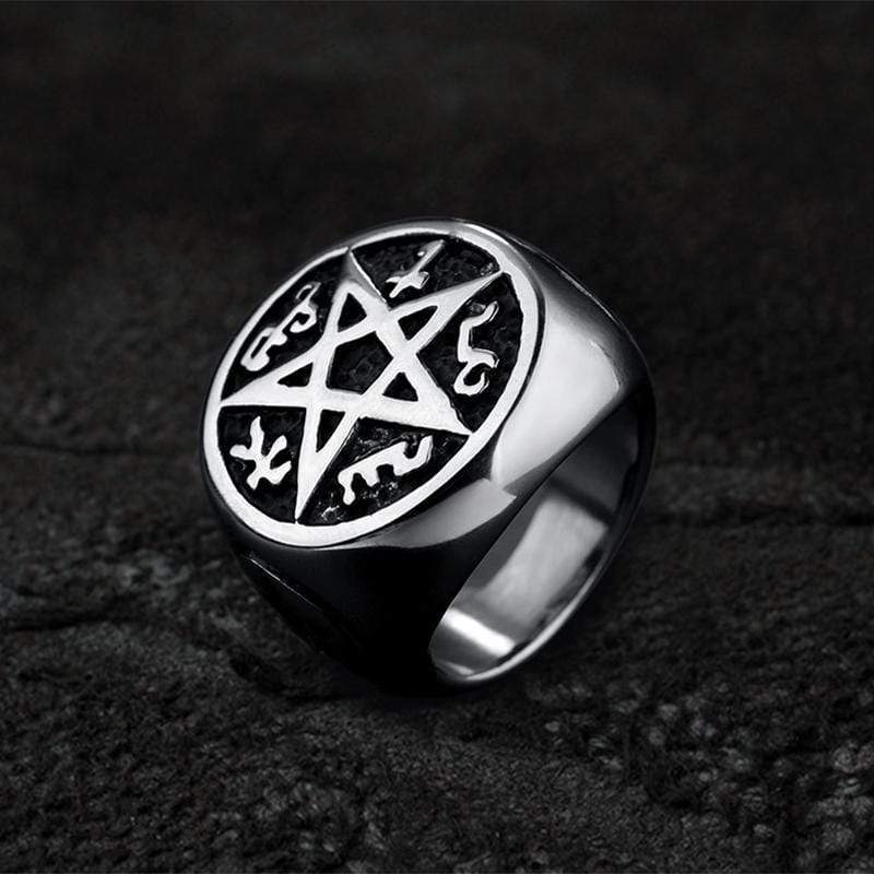 Pentagram Stainless Steel Ring