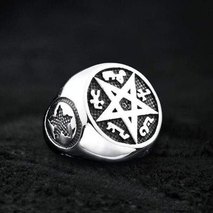 Pentagram Stainless Steel Ring