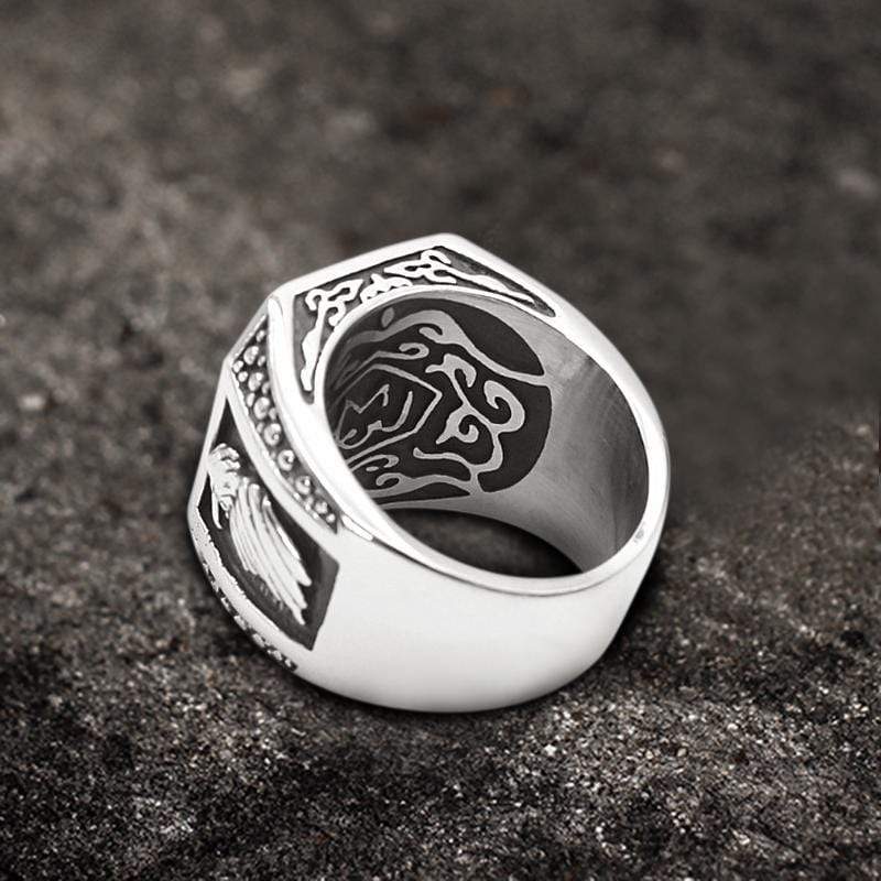 Retro Eagle Stainless Steel Skull Ring