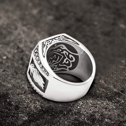 Retro Eagle Stainless Steel Skull Ring