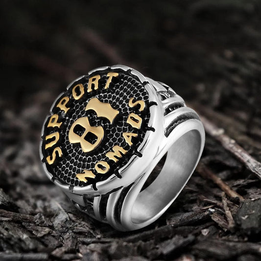 Support 81 Nomads Stainless Steel Ring