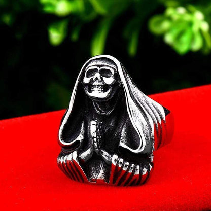 Skeleton 316L Stainless Steel Skull Ring