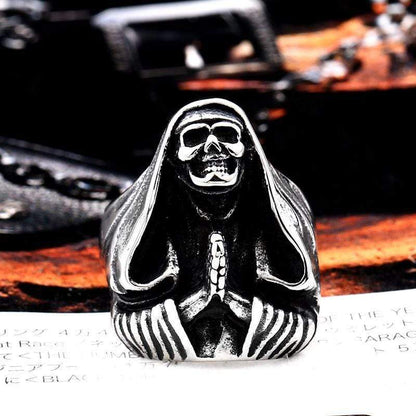Skeleton 316L Stainless Steel Skull Ring