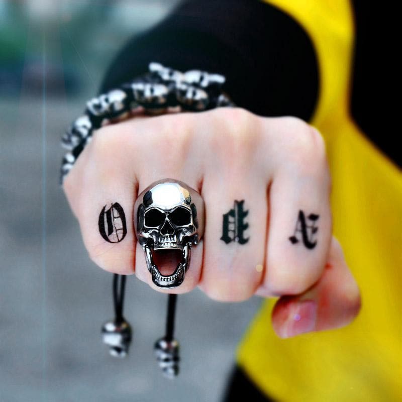Soul Leader Stainless Steel Skull Ring