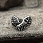 Angel Wing Stainless Steel Beast Ring