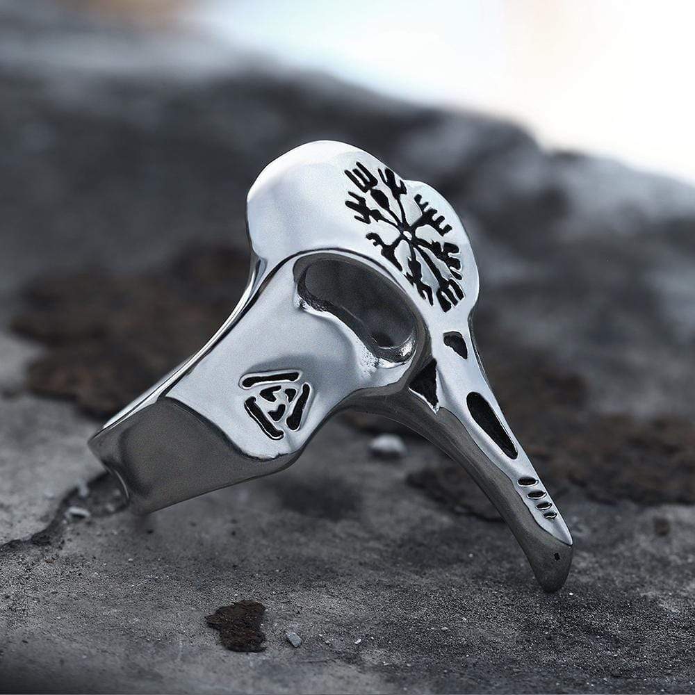 Raven Beak Stainless Steel Viking Ring