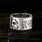 Punk Half-Face Stainless Steel Skull Ring
